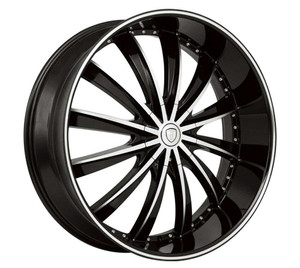 Borghini Bw19 Wheel 26x10 6x135 & 6x139.7 Black Machined 25mm - MINIMUM PURCHASE OF 4 WHEELS