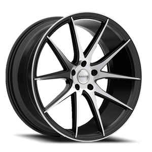 DOORBUSTER PRICING! - Ravetti M11 Wheel 20x8.5 5x108 Satin Black Machined 38mm - FREE T-SHIRT INCLUDED! | RAV-M11-2863FM