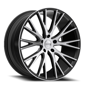 DOORBUSTER PRICING! - Ravetti M12 Wheel 22x10 5x114.3 Satin Black Machined 45mm - FREE T-SHIRT INCLUDED! | RAV-M12-22165FM