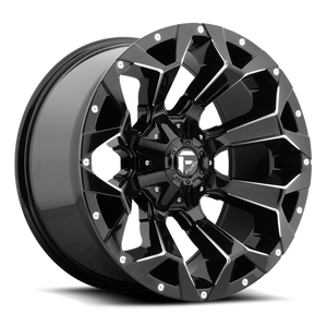 Fuel D576 Assault Wheel 20x9 8x180 Gloss Black Milled 20mm - FREE T-SHIRT INCLUDED! | D57620901857