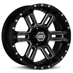 Enkei Commander Wheels Rims 20x9 6x139.7 Black Machined 15mm | 519-290-8415ZP