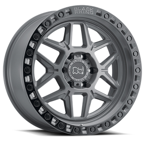 Black Rhino Kelso Wheel 20x9 6x114.3 Battleship Gray w/ Black Ring 18mm | 2090KLS186114G76