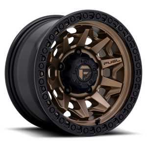 Fuel D696 Covert Wheel 17x9 5x127 Matte Bronze With Black Ring -12mm - FREE T-SHIRT INCLUDED! | D69617907545
