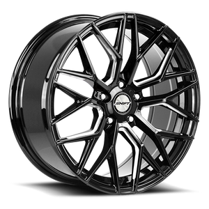 DOORBUSTER PRICING! - Shift H33 Spring Wheel 20x8.5 5x112 Gloss Black Milled 35mm - FREE T-SHIRT INCLUDED! | H33051235GBML