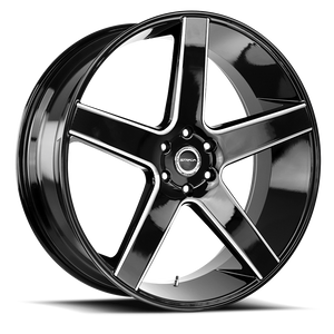 DOORBUSTER PRICING! - Strada S35 Perfetto Wheel 28x10 6x139.7 Gloss Black Milled 24mm - MINIMUM PURCHASE OF 4 WHEELS - FREE T-SHIRT INCLUDED! | S35A63924GBML