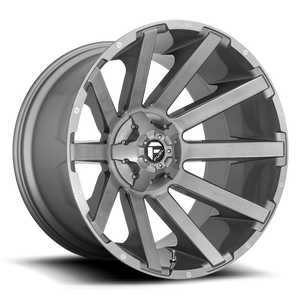 Fuel D714 Contra Platinum Wheel 22x10 8x170 Brushed Gunmetal w/ Tinted Clear -18mm | D71422001747
