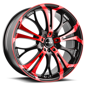 Hd Spinout Wheel 20x8 5x114.3 & 5x120 Red 35mm | SO20806435BK-R