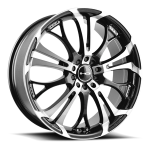 Hd Spinout Wheel 20x8 5x112 & 5x114.3 Black Machined Face 45mm | SO20802345BK