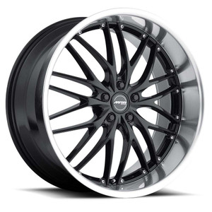 MRR GT1 Wheel (Custom Drilled) 22x10.5 5x108 Black Machined Lip 40MM