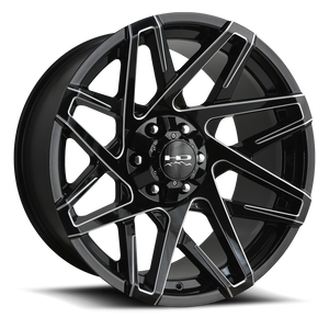 Hd Offroad Canyon Wheel 20x10 5x127 & 5x139.7 Gloss Black w/ Milled Edge -25mm | CY201056-25GB-M