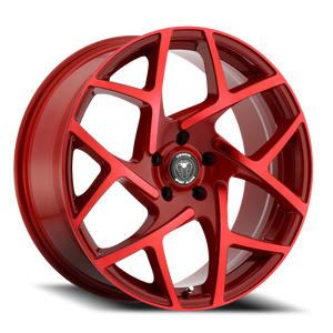 Venom 31 Wheel 17x8 5x120 Neon Red 31mm | VEN311785120+31B-E