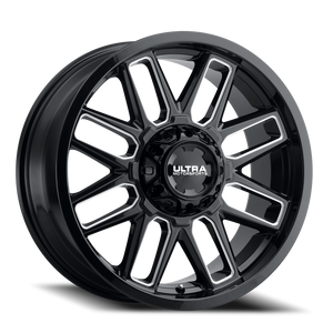 Ultra 231Bm Butcher Wheel 18x9 6x135 & 6x139.7 Gloss Black w/ Milled Accents 18mm | 231-8935BM+18