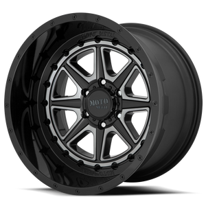 Moto Metal Mo801 Phantom Wheel 22x12 8x170 Gloss Black With Gray Tint -44mm - MINIMUM PURCHASE OF 4 WHEELS | MO80122287444N