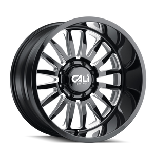 Cali Off-Road Summit Wheels Rims 22x10 8x165.1 Gloss Black Milled 0mm | 9110-22181BM
