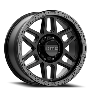 Kmc Km544 Mesa Wheel 18x9 8x165.1 Satin Black With Gloss Black Lip 18mm - FREE T-SHIRT INCLUDED! | KM54489080718