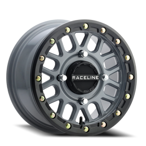 DOORBUSTER PRICING! - Raceline Podium Atv Utv Wheel 14x7 4x137 Grey 38mm - FREE T-SHIRT INCLUDED! | A93SG-47037+38