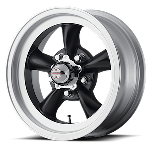 American Racing Vn105 Torq Thrust D Wheel 15x8.5 5x120.65 Satin Black With Machined Lip -25mm - FREE T-SHIRT INCLUDED! | VN1055861B