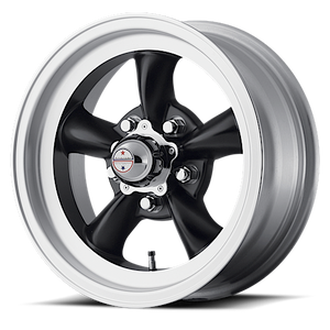 American Racing Vn105 Torq Thrust D Wheel 15x10 5x114.3 Satin Black With Machined Lip -44mm - FREE T-SHIRT INCLUDED! | VN1055165B
