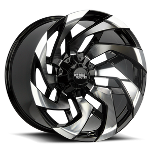 DOORBUSTER PRICING! - Off Road Monster M24 M24 Wheel 20x10 5x139.7 & 5x150 Gloss Black Machined -19mm - FREE T-SHIRT INCLUDED! | M240550N19GBM