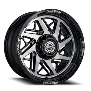 Scorpion Demolition Wheel 20x9 6x135 & 6x139.7 Black Machined -12mm | DM-200963539-12BM