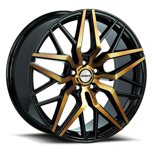 DOORBUSTER PRICING! - Shift H33 Spring Wheel 18x8 5x114.3 Black Machined w/ Bronze Tint 35mm - FREE T-SHIRT INCLUDED! | H33851435BMBZ