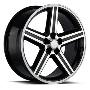 DOORBUSTER PRICING! - Strada Oe Replica R148 Iroc Wheel 22x9 5x120 Gloss Black Machined 10mm - FREE T-SHIRT INCLUDED! | R148-252010GBMS