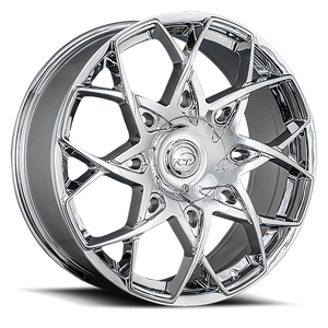Vct Merlin Wheel 24x9 5x115 & 5x139.7 Chrome 15mm | MER-24951539+15C