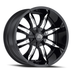 Vision Manic 423 Wheel 20x9 6x135 Gloss Black Machined Face -12mm | 423H2936GBMF-12