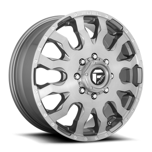 Fuel D693 Blitz Dually Wheel 20x8.25 8x165.1 Platinum 105mm | D69320828D