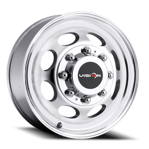 Vision Hauler 181 Dually Wheel - 19.5x6.75 8x165.1 Machined 102mm | 181Z9681MF121NR