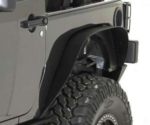 Smittybilt 77837 Front and Rear XRC Flat Flare Set | Jeep Wrangler