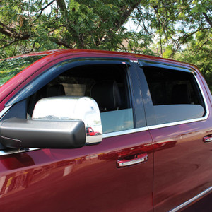 Westin Slim Wind Deflector. 4 pc.. Smoke. | BCTC 72-35432