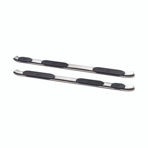 Westin PRO TRAXX 5 Oval Wheel to Wheel Nerf Step Bars. Stainless Steel. w/Mount Kit. | BCTC 21-534340