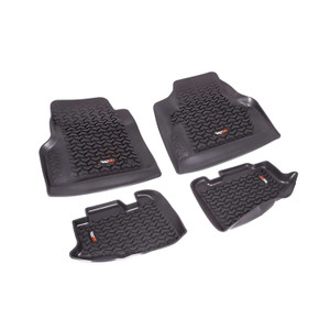 Rugged Ridge® Black Front and Rear All Terrain Floor Liner | 12987.1 | Free Shipping!
