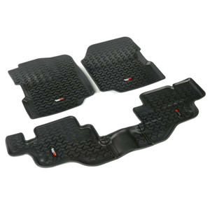 Rugged Ridge® Black Front and Rear All Terrain Floor Liner | 12987.09 | Free Shipping!