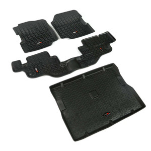 Rugged Ridge® Black Front and Rear All Terrain Floor Liner | 12988.09 | Free Shipping!