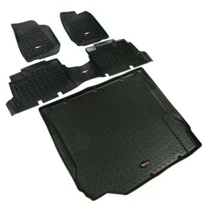 Rugged Ridge® Black Front and Rear All Terrain Floor Liner | 12988.01 | Free Shipping!