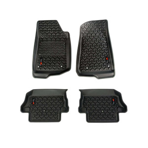Rugged Ridge® Black Front and Rear Floor Liner Kit | 12987.43 | Free Shipping!