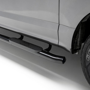 Aries 4" Black Steel Oval Side Bars, Select Silverado, Sierra 1500, 2500, 3500 | BBDR S224013