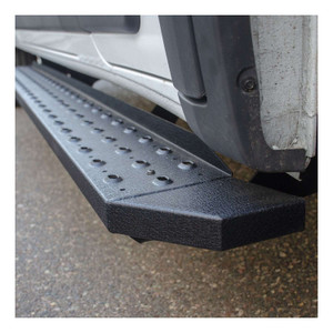 Aries® Black  RidgeStep Commercial Running Boards w/Mounting Brackets | 2055534 | Free Shipping!