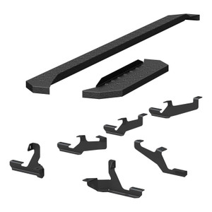 Aries® Black  RidgeStep Commercial Running Boards w/Mounting Brackets | 2055539 | Free Shipping!