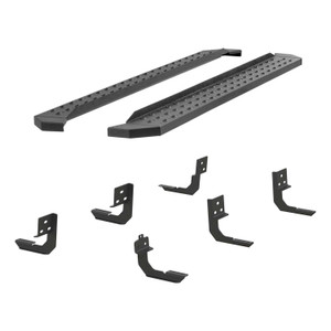 Aries® Black  RidgeStep Commercial Running Boards w/Mounting Brackets | 2055515 | Free Shipping!