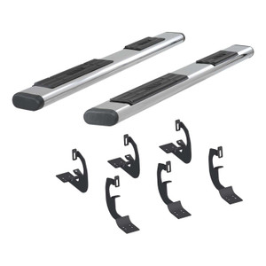 Aries® Stainless  The Standard 6 in. Oval Nerf Bar w/Mounting Brackets | 4444015 | Free Shipping!