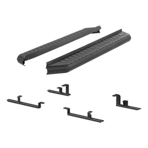 Aries® Black  AeroTread Running Boards w/Mounting Brackets | 2061034 | Free Shipping!