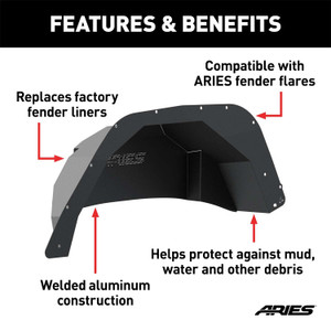Aries®  Rear Fender Flares | 2500550 | Free Shipping!