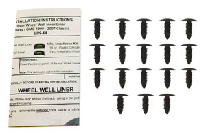 Rugged Liner® | LIK44 | Rugged Liner Wheel Well Inner Liner Hardware Kit