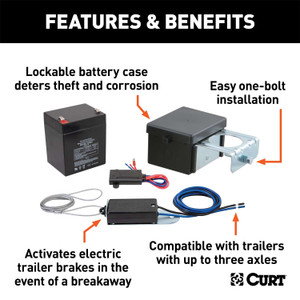 Curt® | 52028 | Soft-Trac II Breakaway System