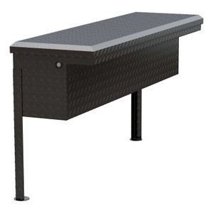 Uws® | TBSM-48-LP-BLK | Side Mount Series Single Lid Tool Box