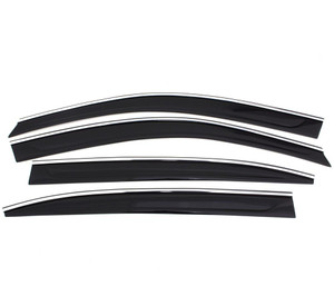 Auto Ventshade Ventvisor Low Profile Deflector - Chrome Trim, 4 pc | BBFF 794065