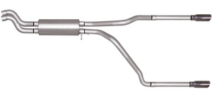 Gibson Performance Cat-Back Dual Split Exhaust System; Stainless | BFBL 65549
